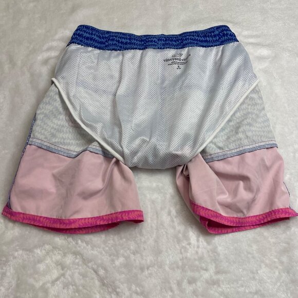 Vineyard Vines Wavy Tails Chappy Swim Trunks Boys Size Small (8-10) Pink, Blue - Picture 5 of 9